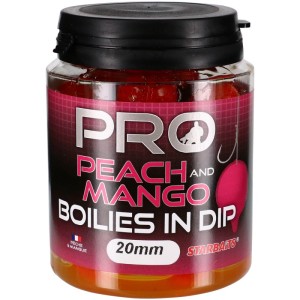 STARBAITS PRO PEACH & MANGO KULKI HAKOWE W DIPIE 24MM 150G  BRZOSKWINIA MANGO 