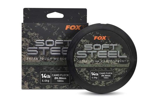 Żyłka karpiowa Fox Soft Steel Fleck Camo Mono 1000 m / 0,35 mm / 18 lb / 8,2 kg   -sklep rybka