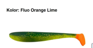 Przynęta gumowa DAM Effzett 12cm Greedy Shad, kolor: Fluo Orange Lime