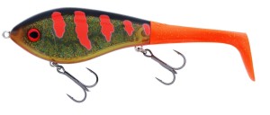 WOBLER WESTIN SWIM TAIL 12CM 62G SUSPENDING MOTOROIL BLOOD  1 BODY 2 TAILS