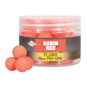 Kulki Dynamite Baits Fluoro Pop-Ups 15mm - Robin Red