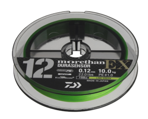 Daiwa UVF Morethan Durasensor 12 Braid EX+Si3 0.18mm /200m /16kg/ Lime Green 