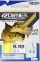 Haczyki z przyponem Owner RL-3938 rozmiar 16/ żyłka 0.09mm