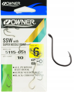 Haczyki Owner 5115 OH SSW r.4/0  5szt.  