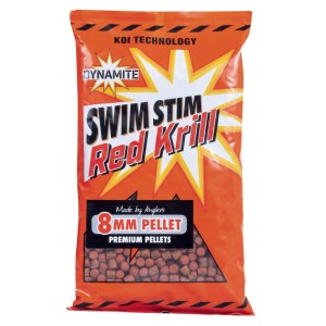 Pellet Dynamite Baits Swim Stim Carp Pellets 900g - Red Krill 8mm