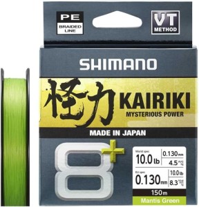 Plecionka Shimano Kariki 8+ 0,20mm 16,00kg 150m Mantis Green 