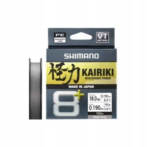 Shimano Kairiki 8+ 0,20mm 16,00kg 150m Sleel Gray 