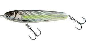 WOBLER Salmo SWEEPER Sinking 14cm Silver Chartreuse Shad