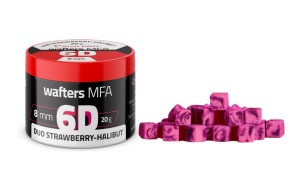 Przynęty MatchPro 6D MFA Wafters 8x8mm - DUO STRAWBERRY-HALIBUT