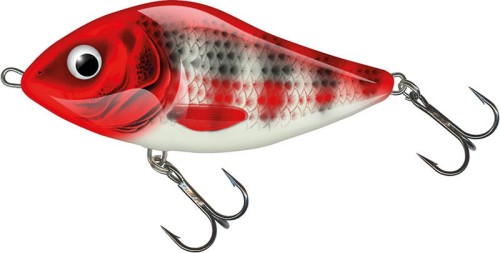 WOBLER Salmo  SLIDER Sinking 7cm Red Head Striper