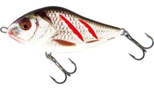 WOBLER Salmo  SLIDER Sinking 7cm Wounded Real Grey Shiner