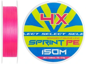 Plecionka Select Sprint PE 4X Pink 150m #0.3 / 0.07mm 