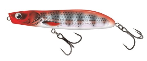 WOBLER Salmo RATTLIN’ STICK Floating 11cm Red Head Striper
